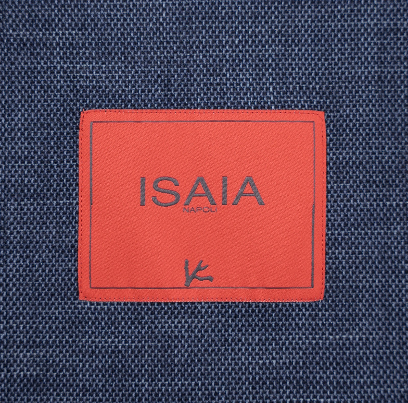 $1650 ISAIA "Comfort Project" Blue Hand-Sewn Overshirt Jacket Wool Silk Size L