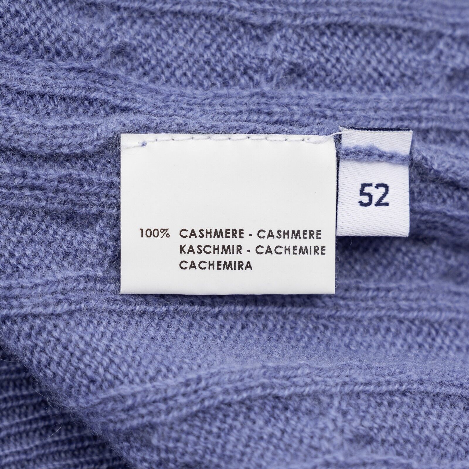 $1500 FEDELI CASHMERE Lilac "Tennis" Sweater 100% Cashmere Cable  42 US / 52 EU