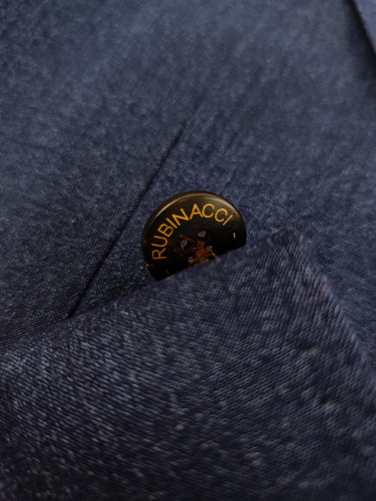 $2150 RUBINACCI NAPOLI Blue Jacket Sport Coat Wool Cashmere Silk 42 US / 52 EU