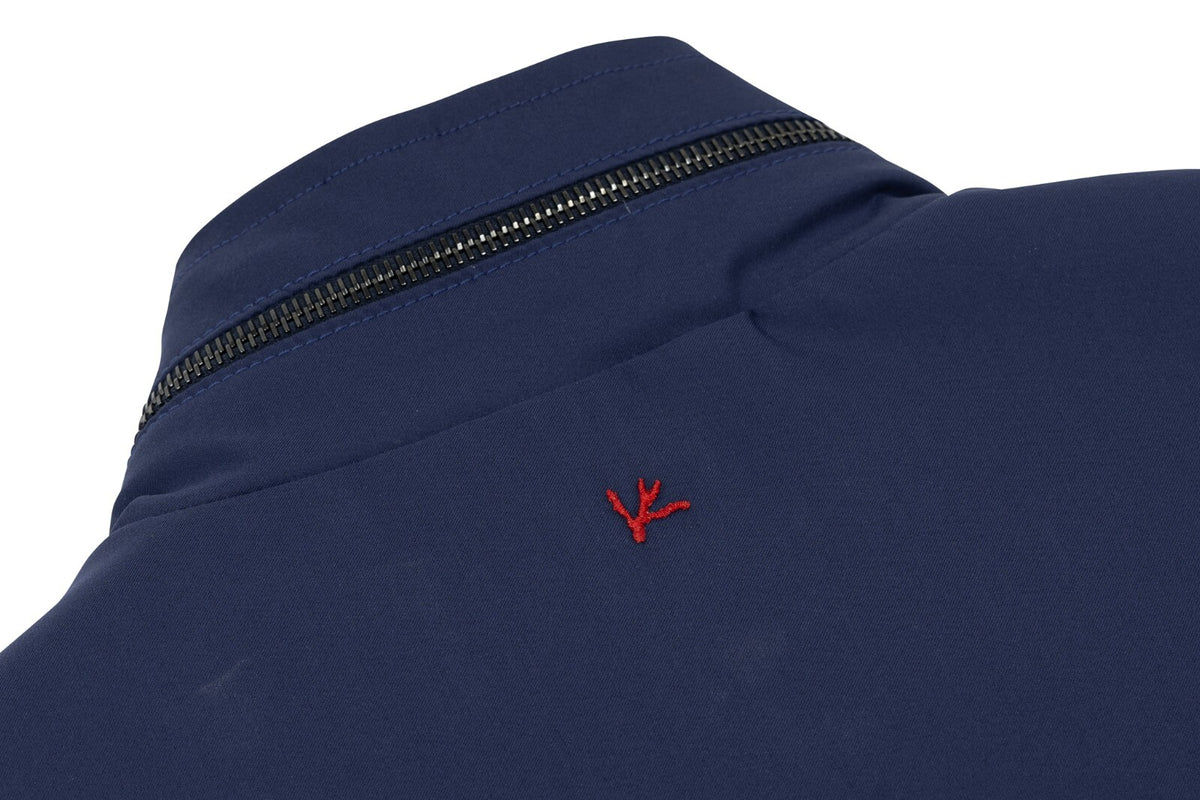 2800$ ISAIA NAPOLI Blue Field Jacket Techno Wool & Silk 38 US / 48 EU