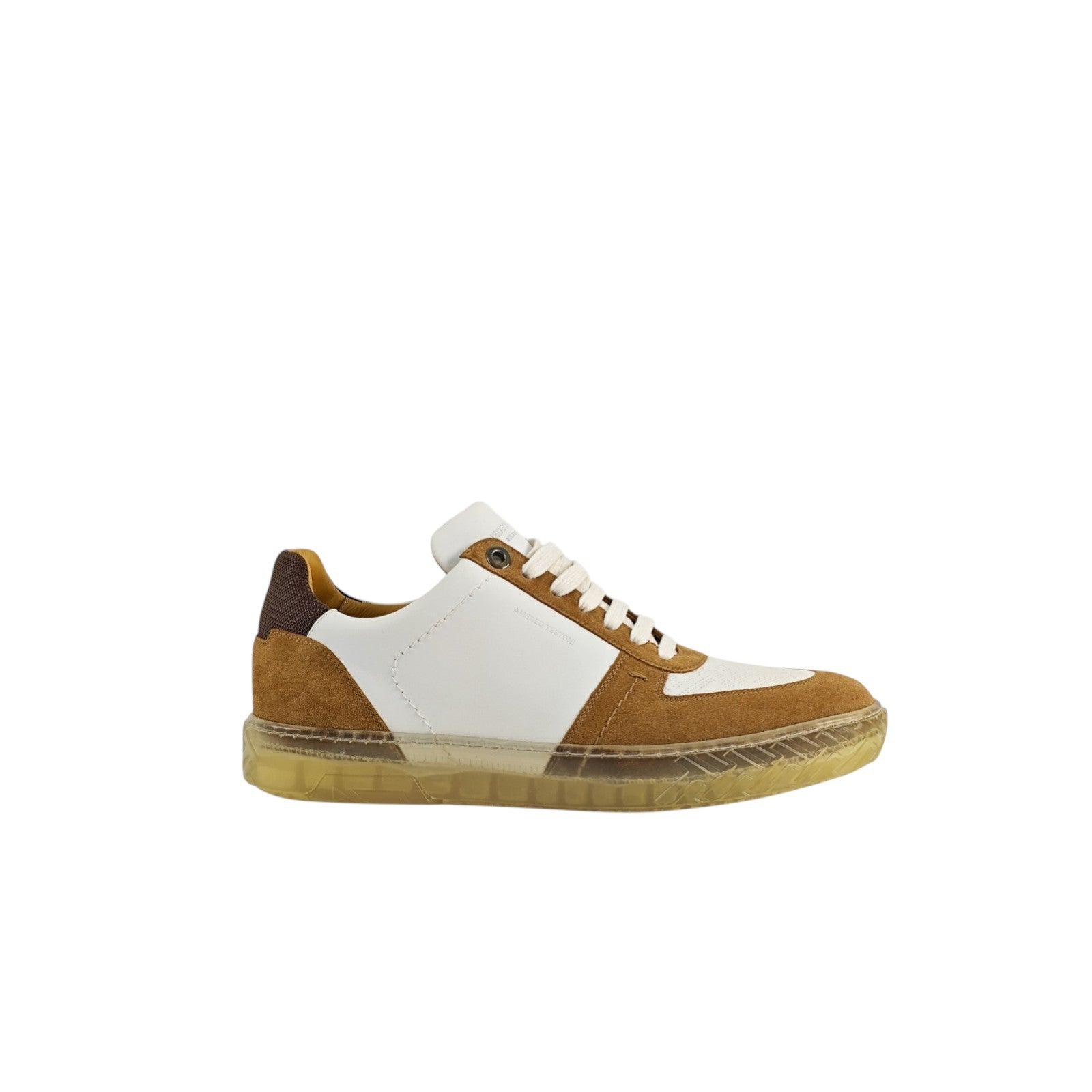 850$ TESTONI "Ravenna" Sneaker Calf + Suede Interlock  8 UK  / 9 US / 42 IT