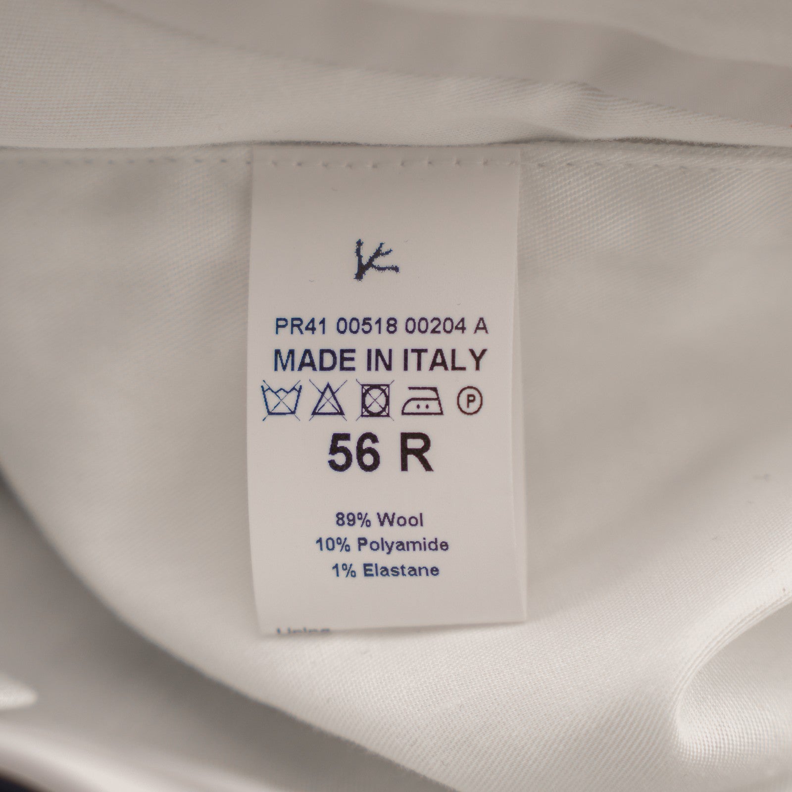 1550$ ISAIA Hand-Sewn Tapered Dress Pant Fine Wool Blue Midnight 40 US / 56 EU