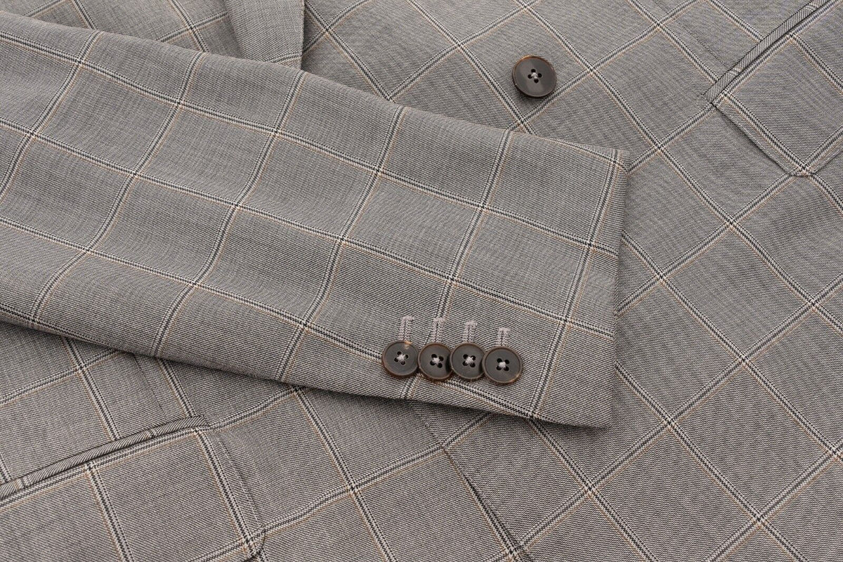 $1700 EIDOS by ISAIA NAPOLI Double Breasted Sport Coat Jacket Wool 38 US / 48 EU