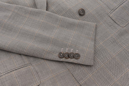 $1700 EIDOS by ISAIA NAPOLI Double Breasted Sport Coat Jacket Wool 38 US / 48 EU
