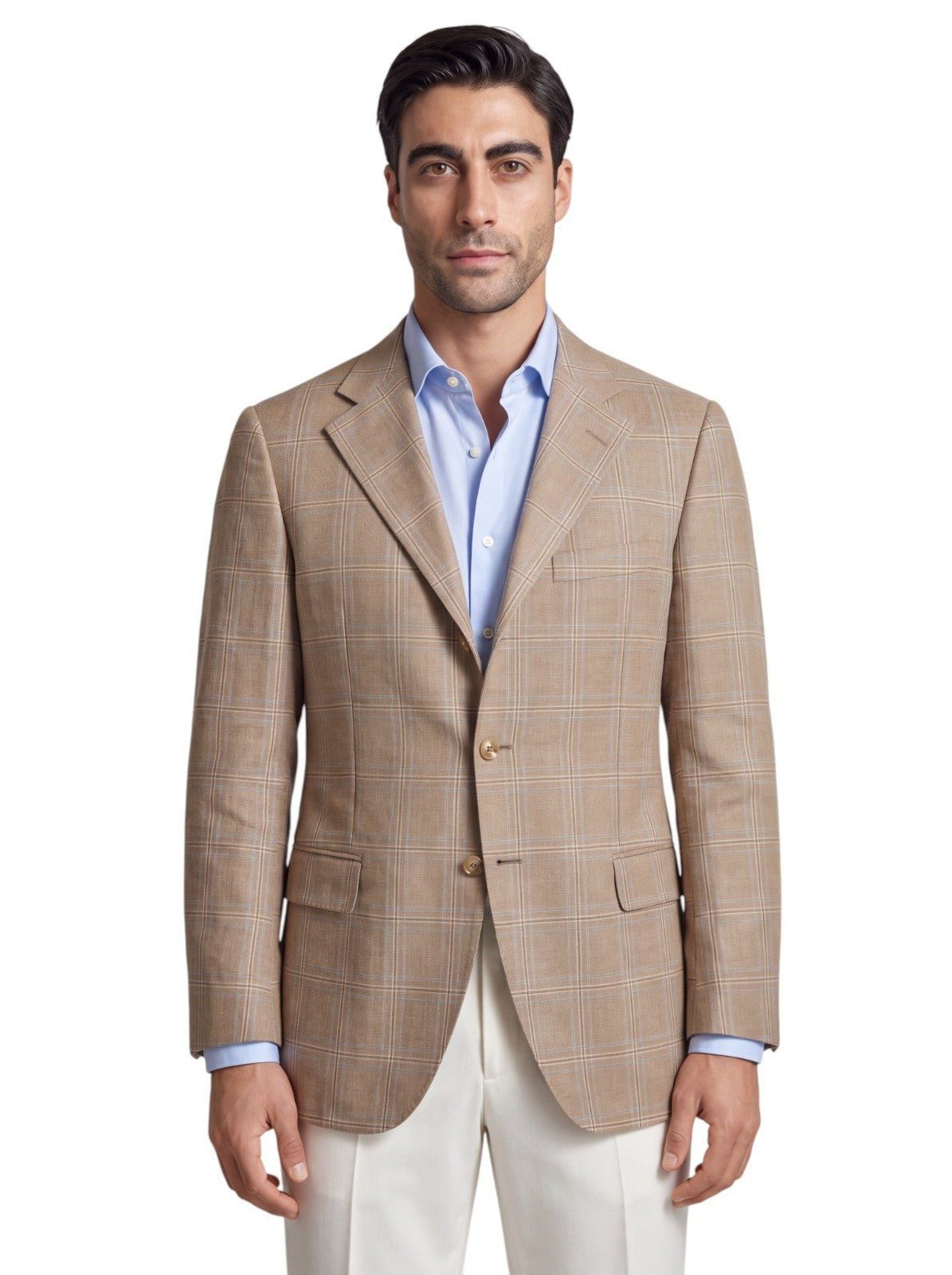 1870$ MACO by RAFFAELE CARUSO Jacket Sport Coat Beige 100% Cashmere 38 US 48 IT