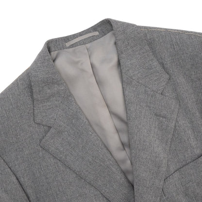 1750$ LEONARD PARIS Jacket Sport Coat Wool Cashmere Gray 42 US / 52 IT  7R