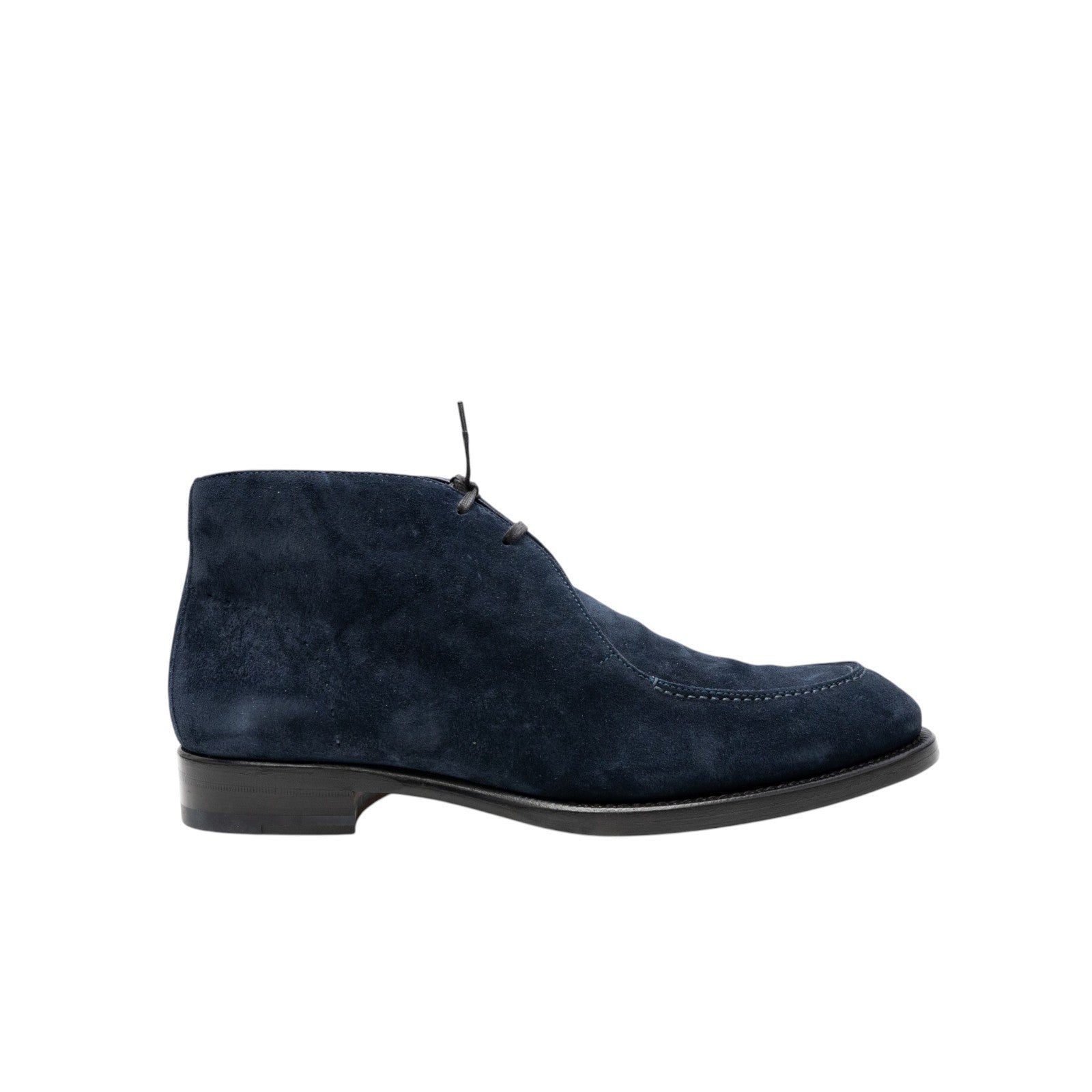 ISAIA NAPOLI Blue Cukka Boot Shoes Suede Leather Handmade 9 UK / 10 US / 43 IT