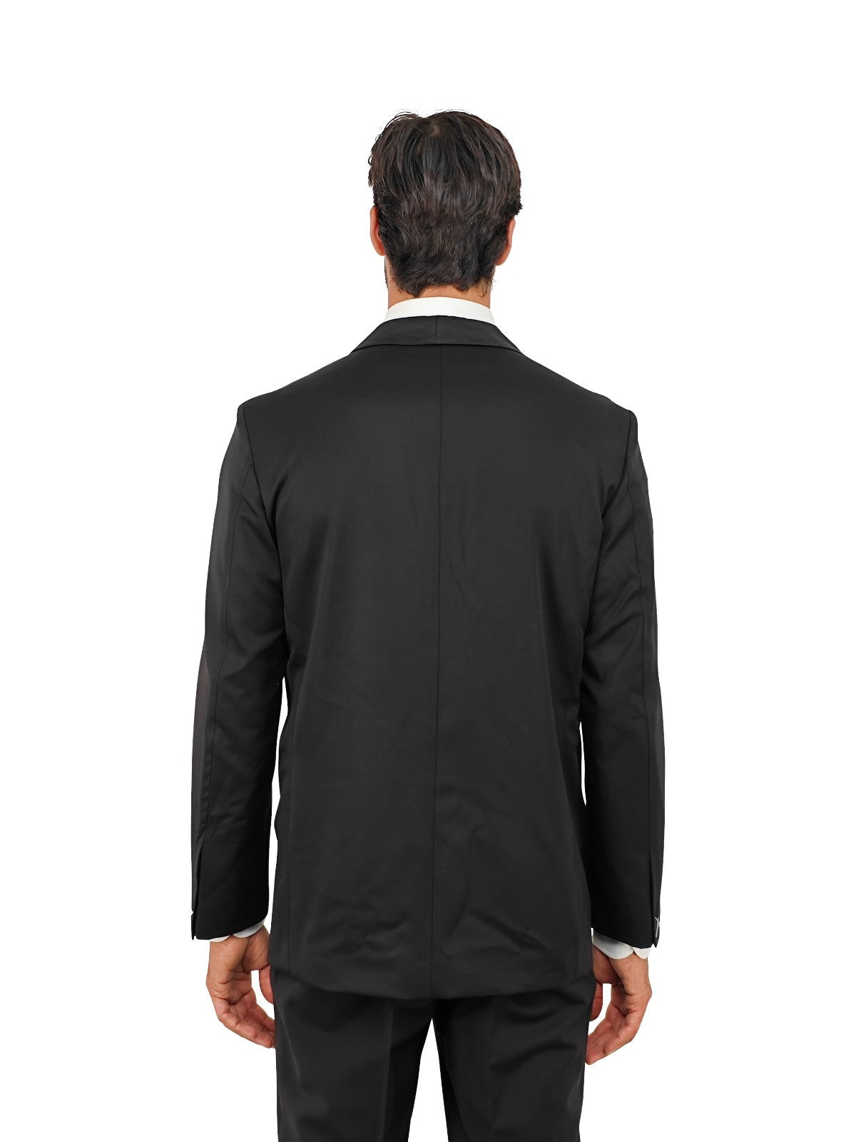 $1890 RUBINACCI NAPOLI Black Double Breasted Shawl Tuxedo Jacket 40 US / 50 EU