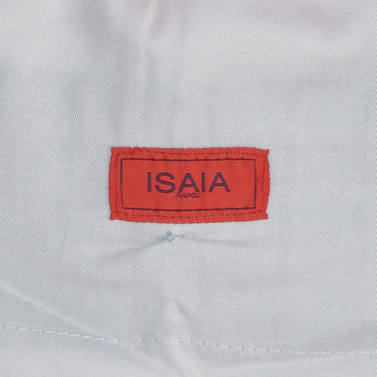 2800$ ISAIA Blue Artistic Striped Tracksuit Sport Set 100% Silk Satin Size M