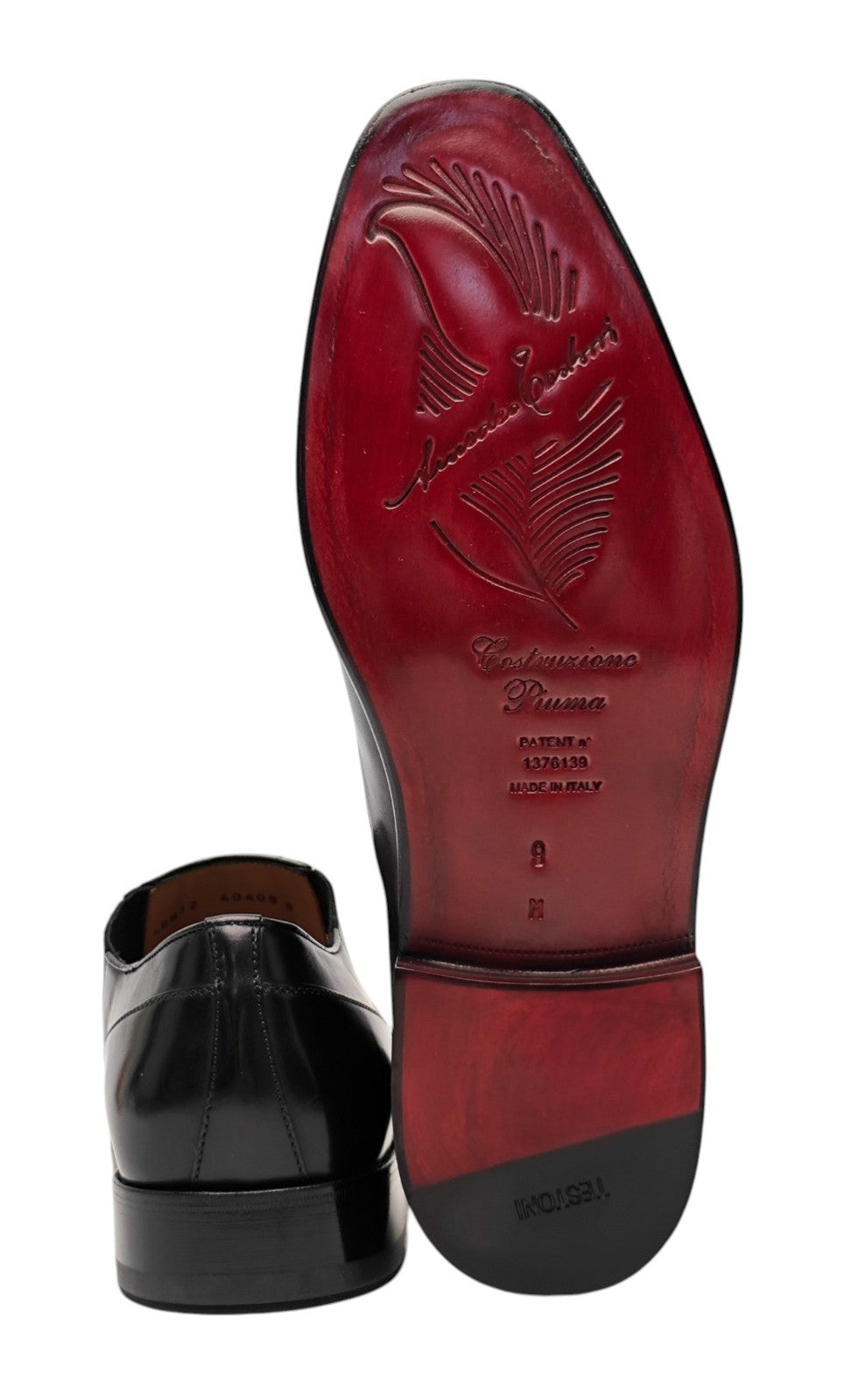 1450$ TESTONI "Valdobbiadene" SlipOn Shoes Black Lux Calf 9 UK / 10 US / 43 IT