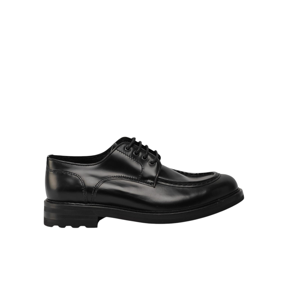 1250$ TESTONI Black Derby Shoes Brush Off Calf + Wool Lining 8 UK / 9 US / 42 IT