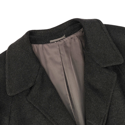 4900$ SARTORIA GEMMATI Belted Coat INNER MONGOLIA CASHMERE ZEGNA 44 US / 54 IT