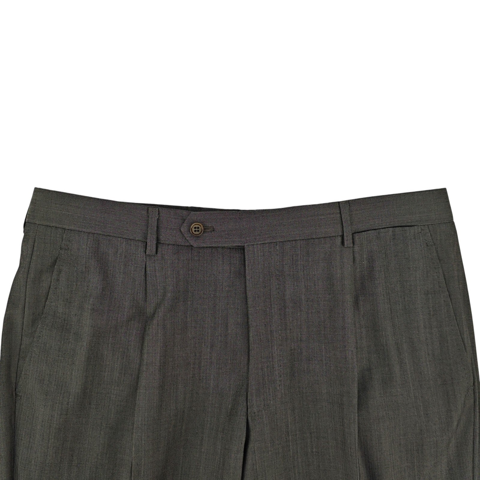 1700$ BURBERRY LONDON Gray Suit Handmade Super 120's Fine Wool 40 US / 50 IT