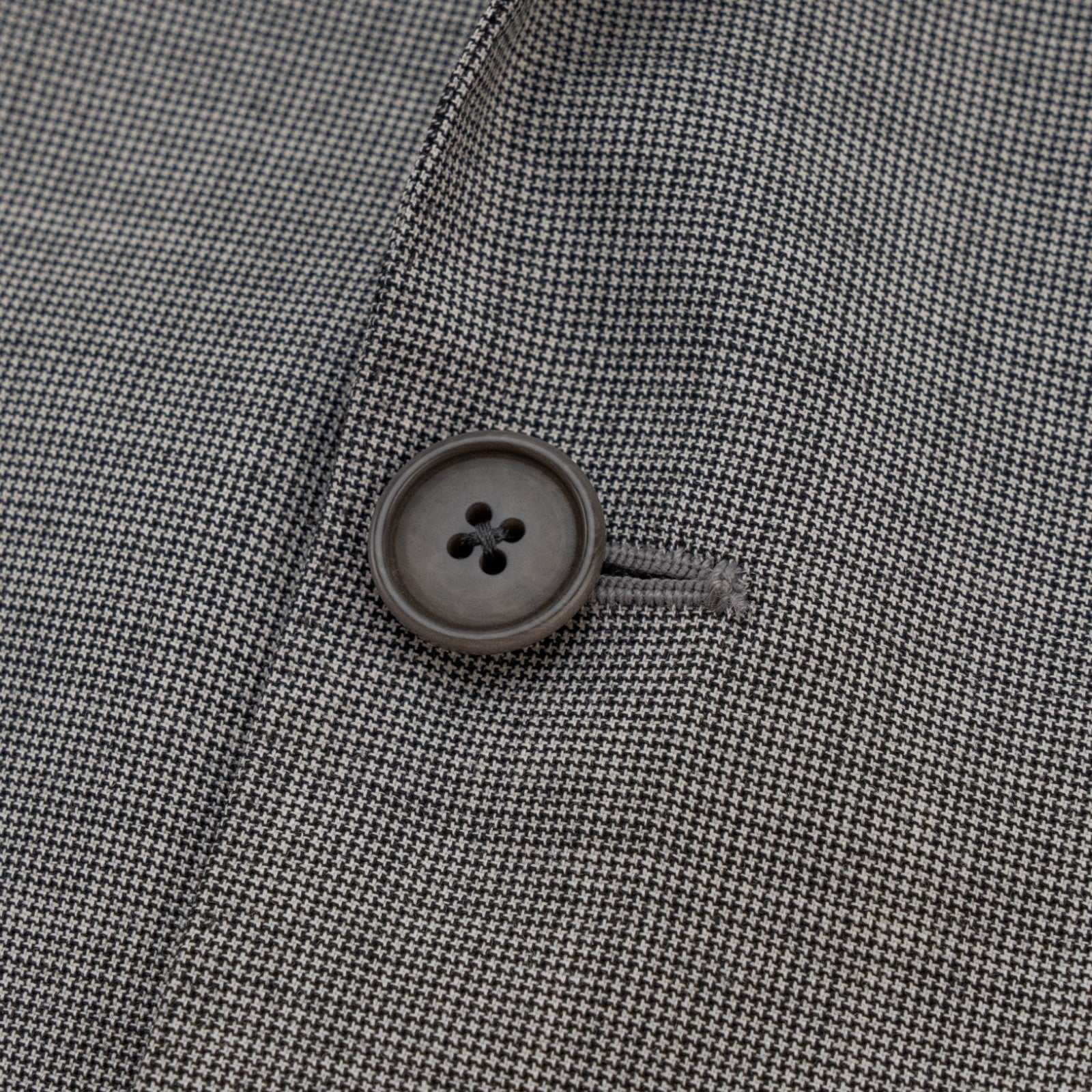 $2700 SARTORIA PARTENOPEA Total Hand-Sewn Suit Wool 140's Gray Houndstooth