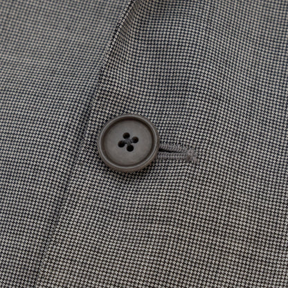 $2700 SARTORIA PARTENOPEA Total Hand-Sewn Suit Wool 140's Gray Houndstooth
