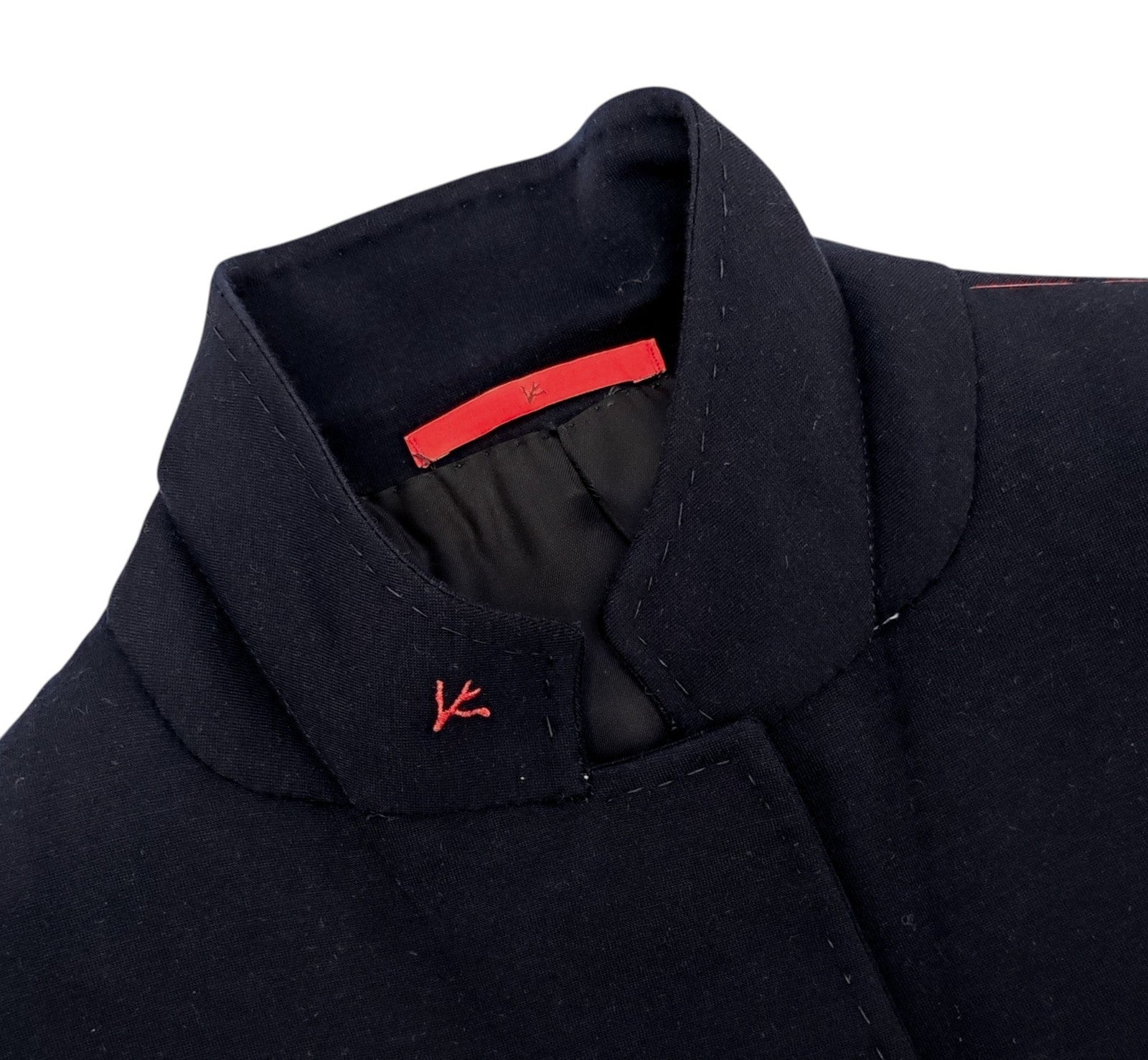 $6190 ISAIA "Capri" Blue Navy Jacket Sport Coat Wool Super 200's  44 US 54 EU 8R