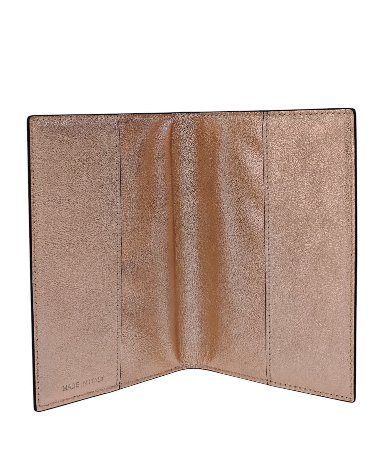 220$ PINEIDER FIRENZE 1774 "Metro Smooth" Passport Holder Calf Laminated Rose