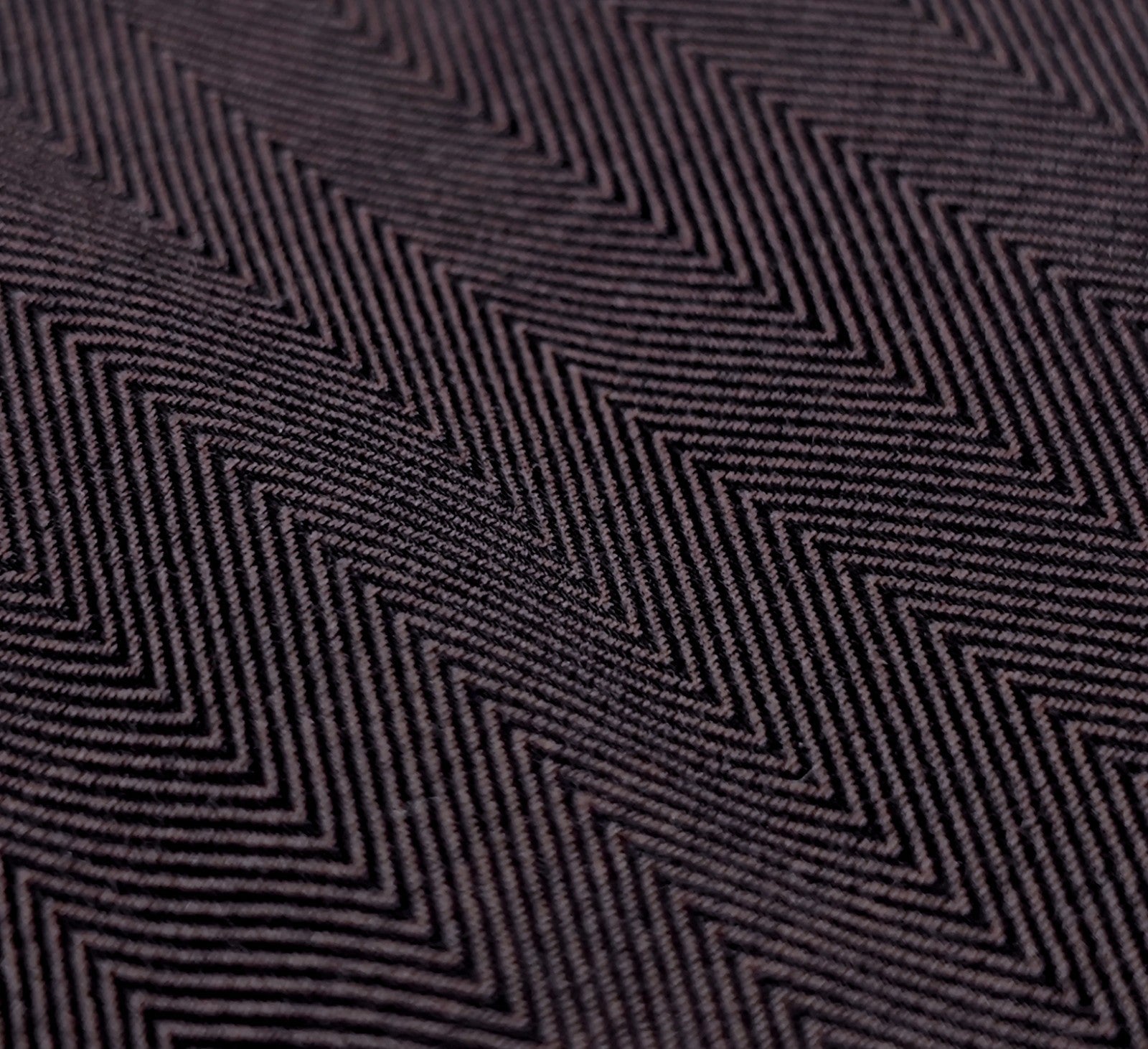 780$ ISAIA NAPOLI Dress Shirt Dark Brown Herringbone Fine Cotton 18 - 45