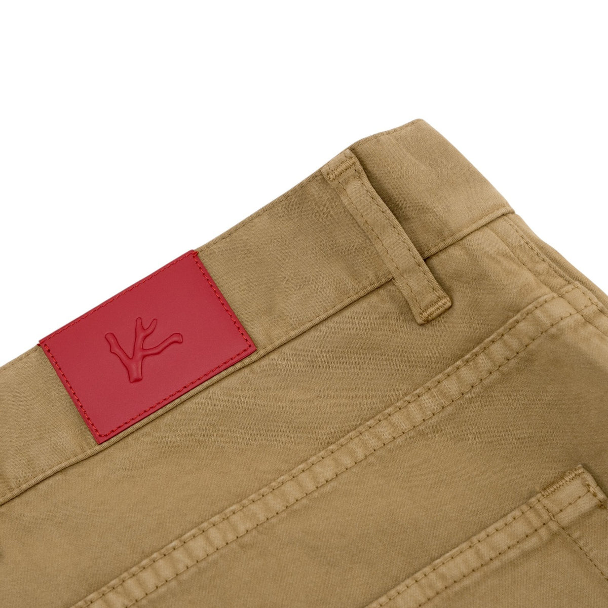 925$ ISAIA NAPOLI "SpaccaNapoli" Beige Pant Chin Cotton Cashmere Reg 38 US 54 EU
