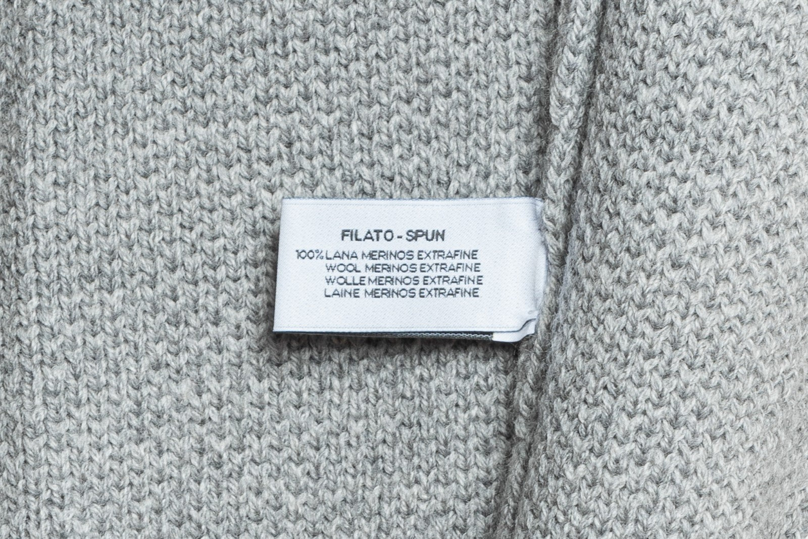 490$ DELLA CIANA CASHMERE Sweater Turtleneck Merinos Wool Gray 40 US / 50 EU