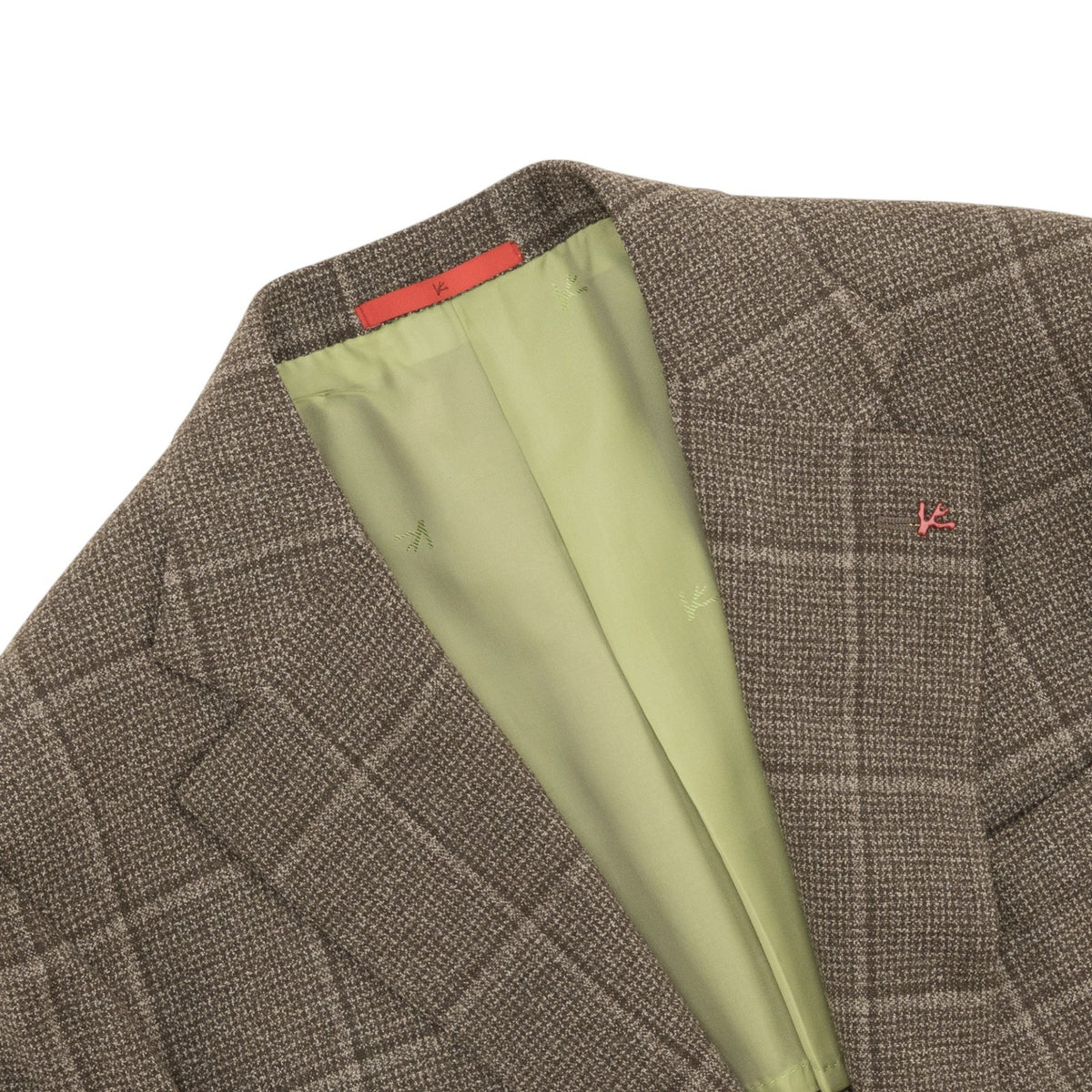 $6850 ISAIA NAPOLI "Marechiaro" Beige Suit Hand-Sewn Black Sheep Wool