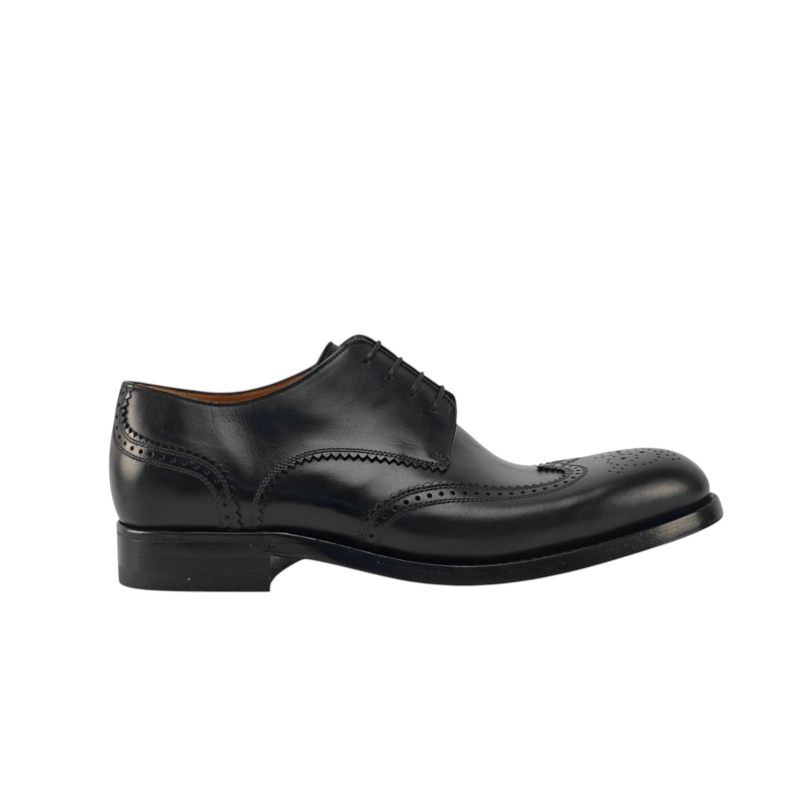 1350$ TESTONI GOODYEAR Construction Shoes Lux Calf Black 8 UK / 9 US / 42 IT