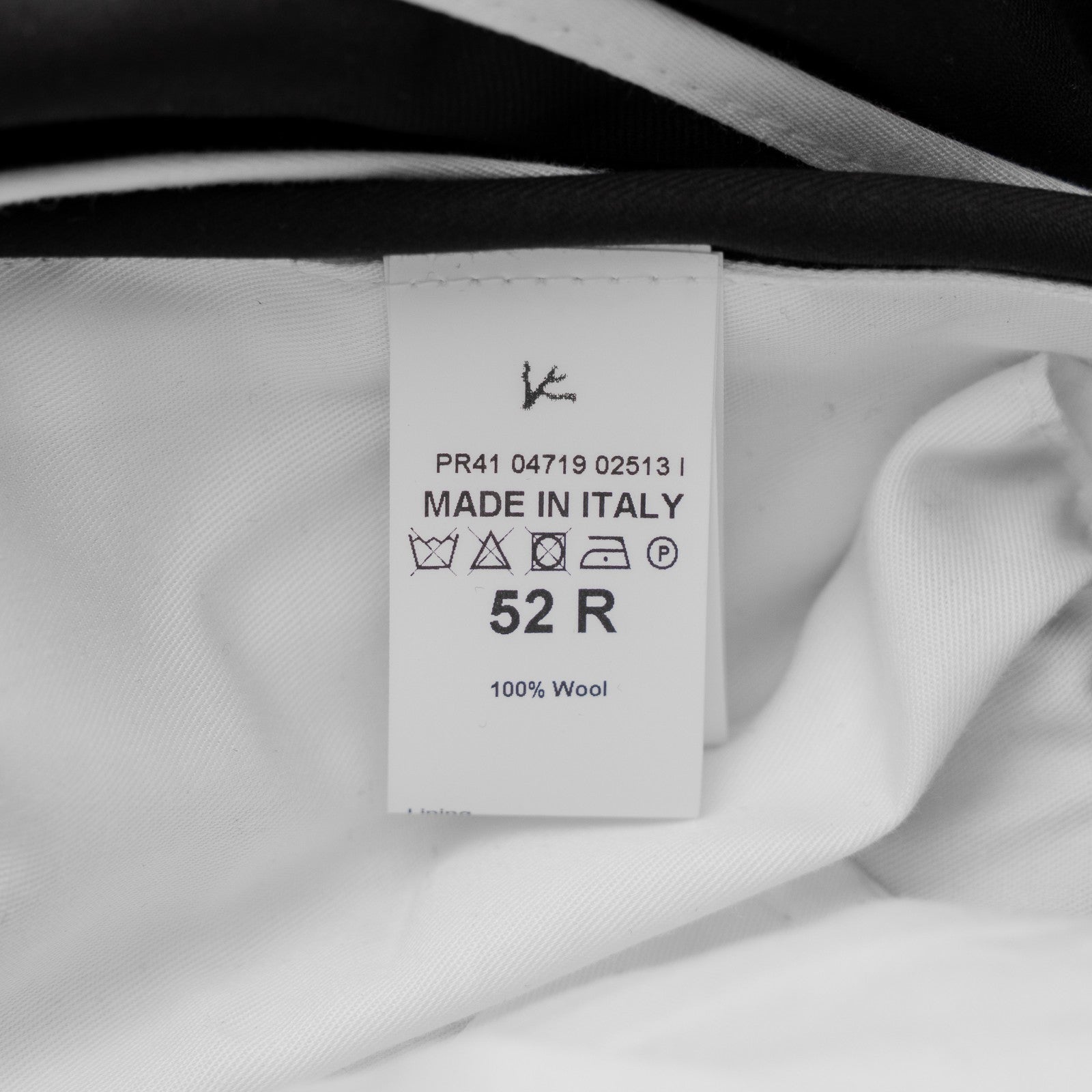 1450$ ISAIA Black Hand-Sewn "Casalnuovo" Tuxedo Dress Pant Wool 36 US / 52 EU