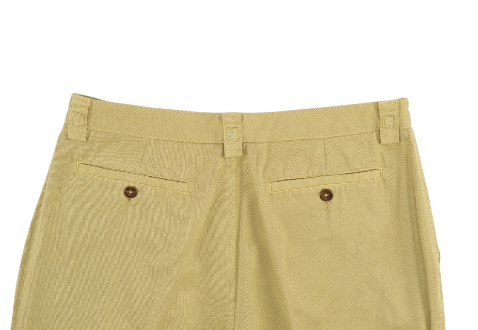 750$ ETRO MILANO Washed Yellow Cotton Twill Pant Straight Leg 30 US / 46 EU