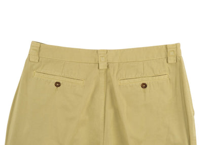 750$ ETRO MILANO Washed Yellow Cotton Twill Pant Straight Leg 30 US / 46 EU