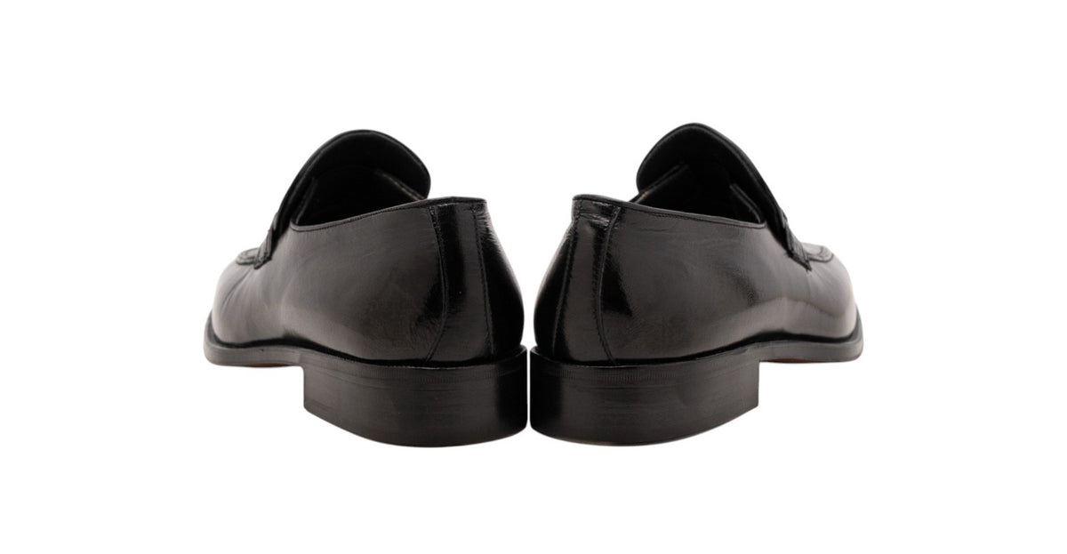 2500$ CORTINA Loafers Shoes Black Alligator Leather 6.5 UK / 7.5 US / 40.5 IT