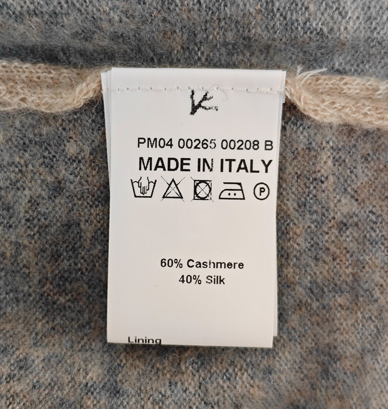 2200$ ISAIA NAPOLI Blue Crewneck Sweater Ultra Soft Cashmere - Silk