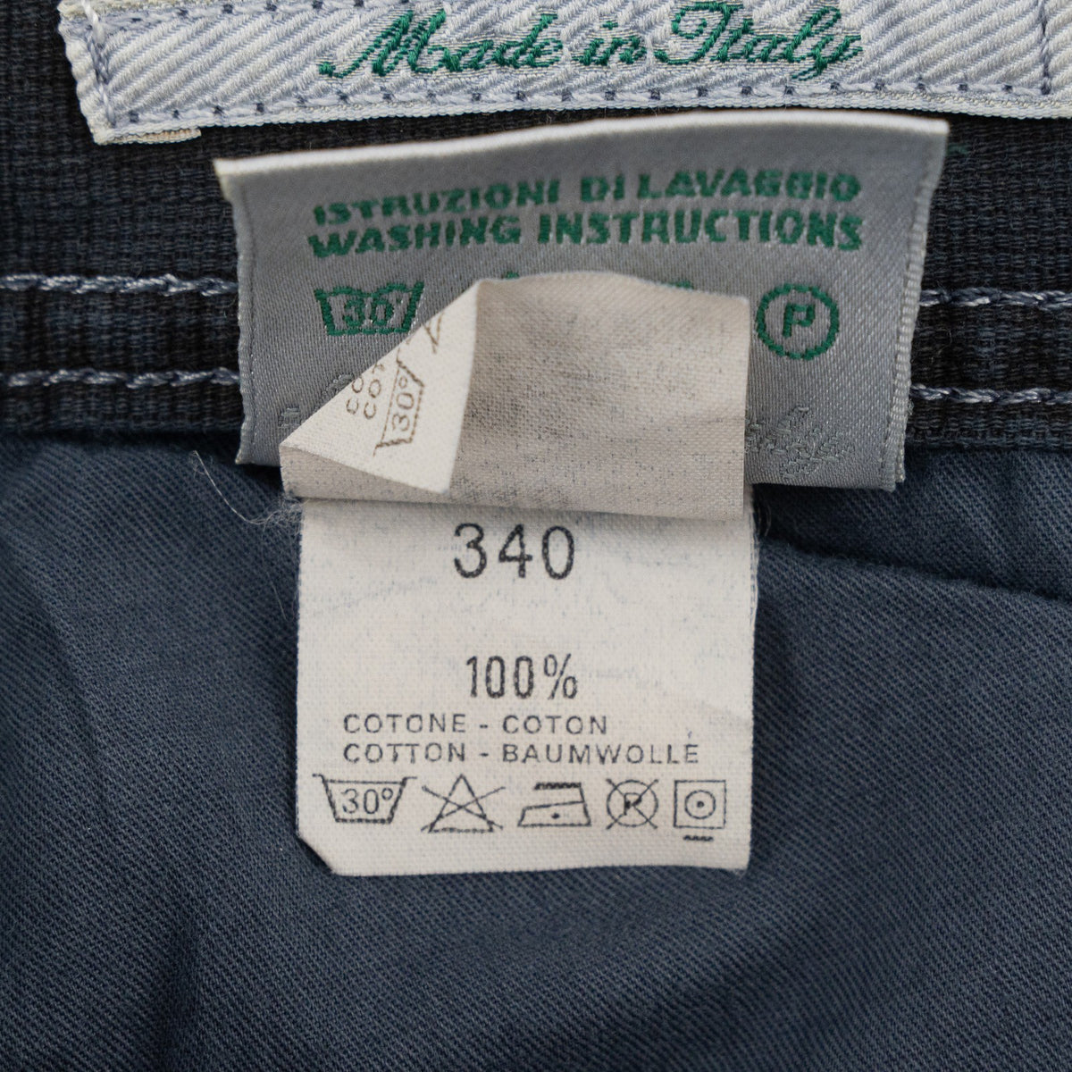 415$ LUIGI BORRELLI NAPOLI Dark Blue Denim 5 Pockets Jeans  36 US / 50 EU