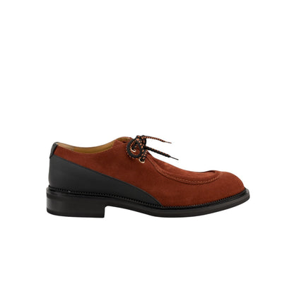 950$ TESTONI Derby Shoes Oiled English Suede Bologna Brick 8 UK / 9 US / 42 IT