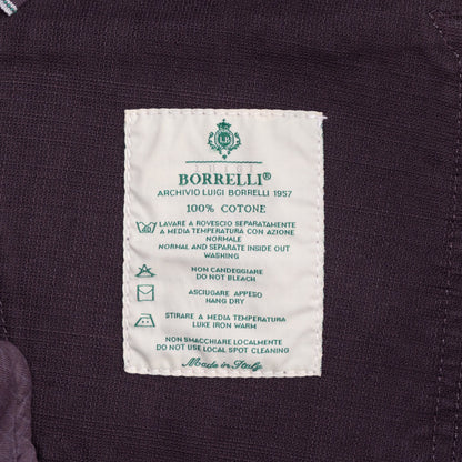 415$ LUIGI BORRELLI NAPOLI 5 Pockets Plum Denim Jeans Cotton 34 US / 50 EU