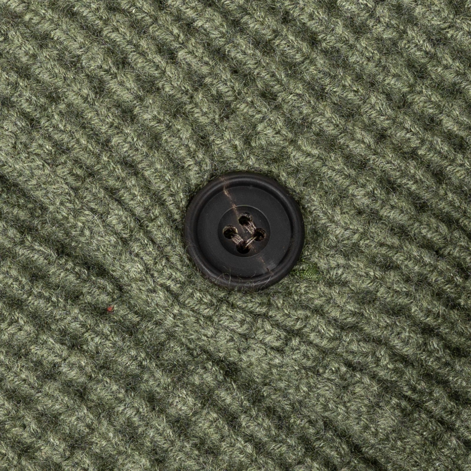 $1750 RUBINACCI NAPOLI Cardigan Jacket 100% Ribbed Cashmere Green