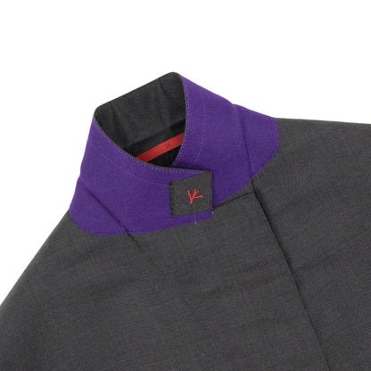 $6500 ISAIA NAPOLI "Marechiaro" Gray Suit Hand-Sewn Solid Fine Wool 8R