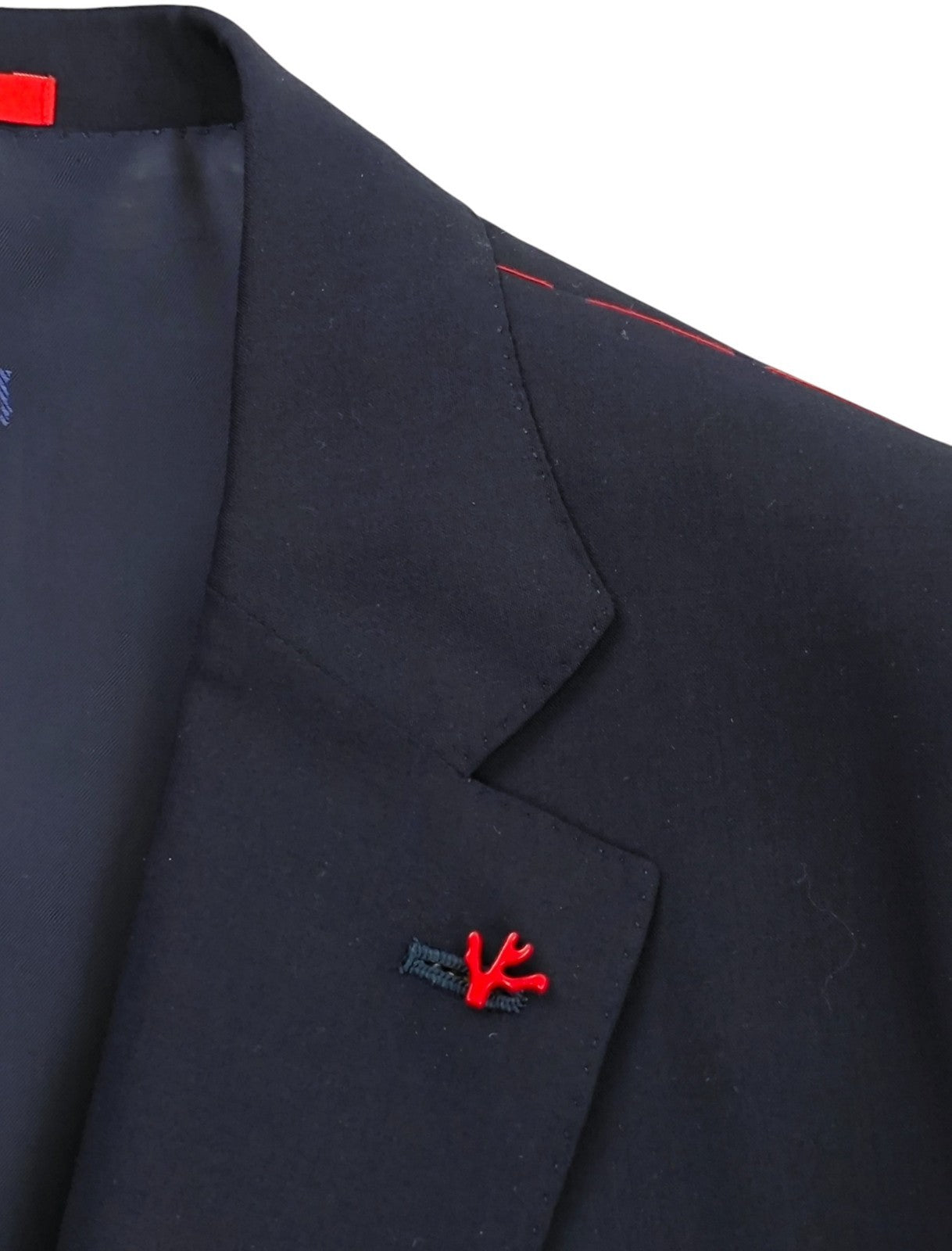 $6500 ISAIA NAPOLI "Comfort" Blue Navy Hand-Sewn Suit Wool  46 US / 56 EU  7R