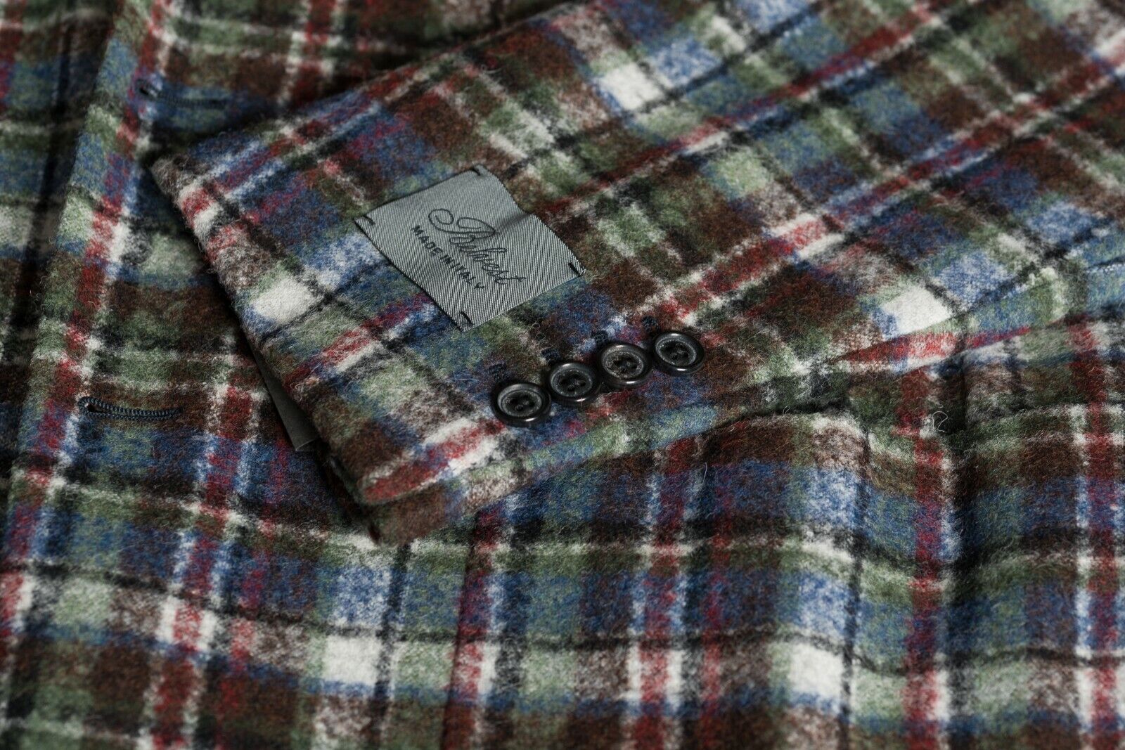 $2240 BELVEST Check Baby Alpaca Sport Jacket 40 US / 50 EU Drop 7R  F/W 2018