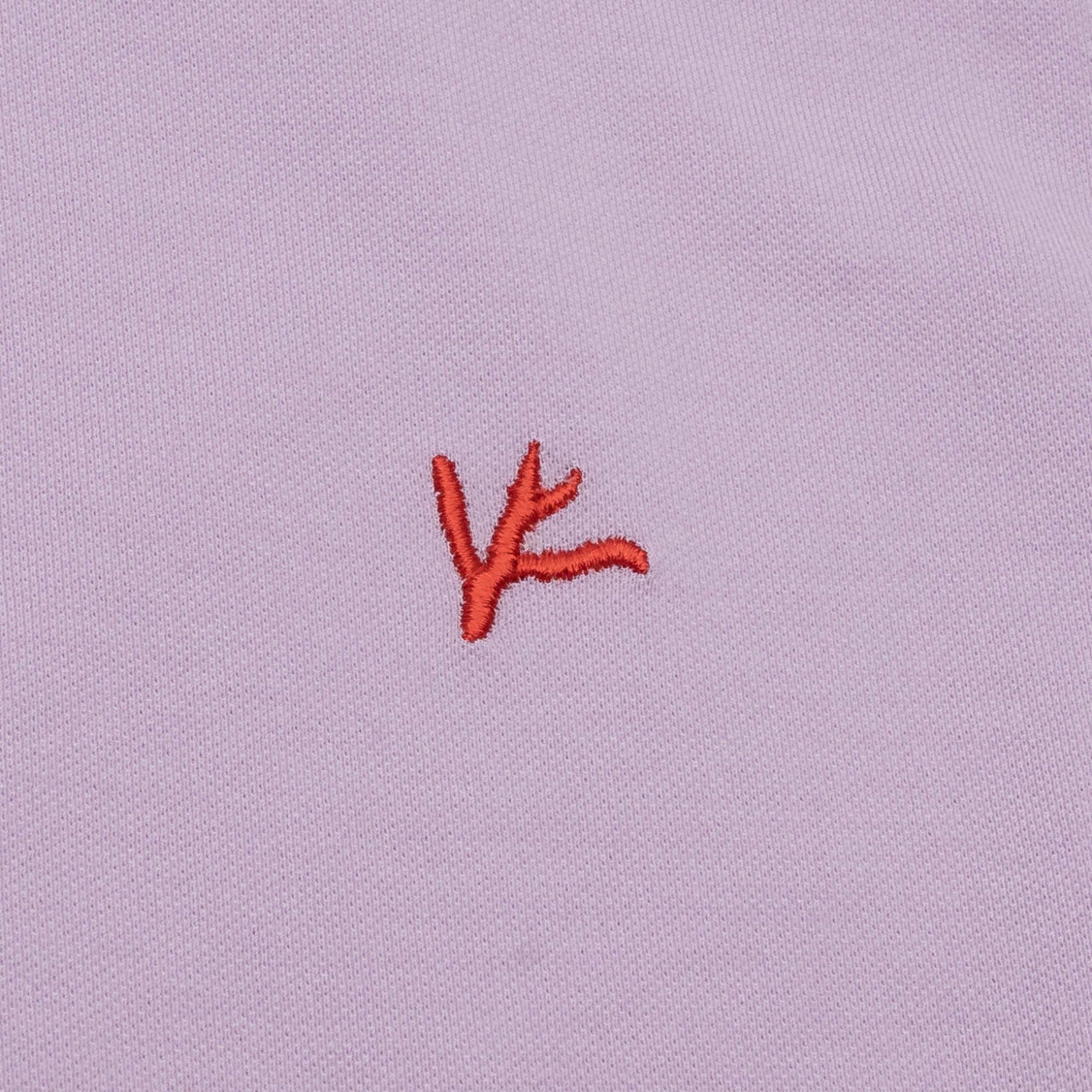 575$ ISAIA NAPOLI Garment Dyed Cotton Piquet Short Sleeve Polo Lilac