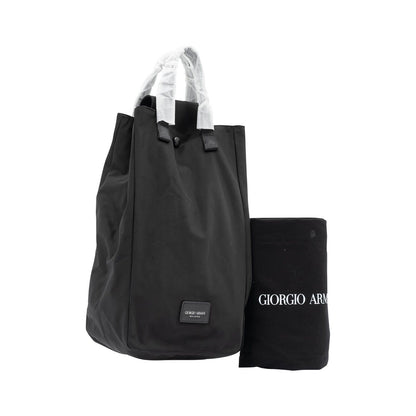 $1995 GIORGIO ARMANI Black Label LARGE Duffle Bag Travel + Mini Shopper Bag