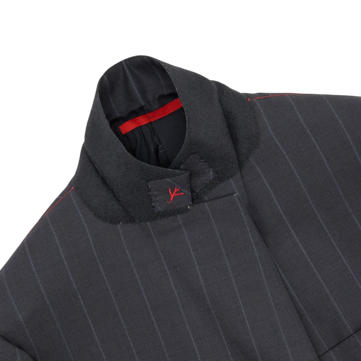 $6850 ISAIA NAPOLI "Gregorio" Dark Blue Suit Hand-Sewn Fine Wool Pinstripe