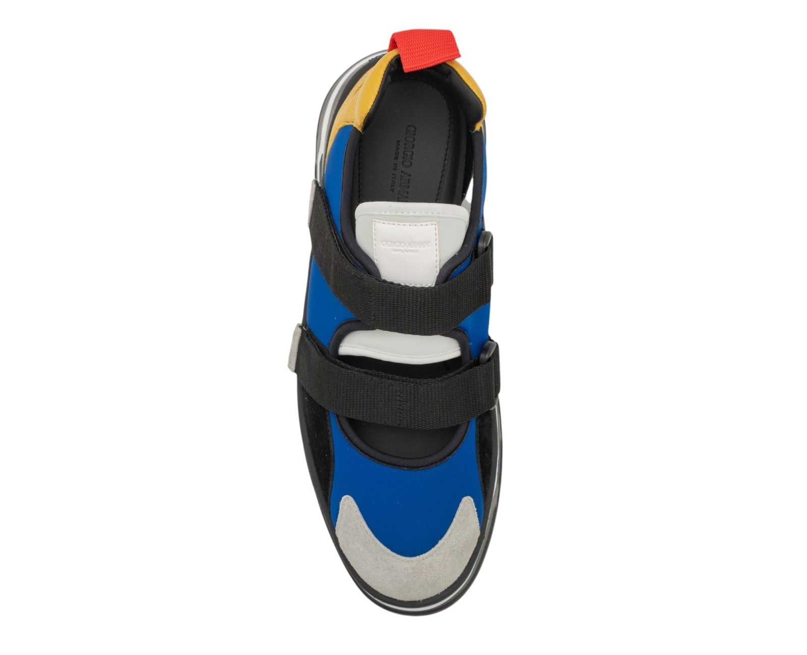 1450$ GIORGIO ARMANI Sneakers Shoes Strapped Multicolor Suede 10 UK 11 US 44 IT