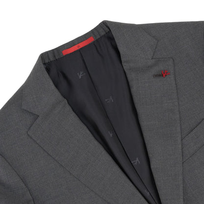 $7120 ISAIA "Gregorio" Gray Hand-Sewn Suit Fine Wool Aquaspider 38 US / 48 EU 7R