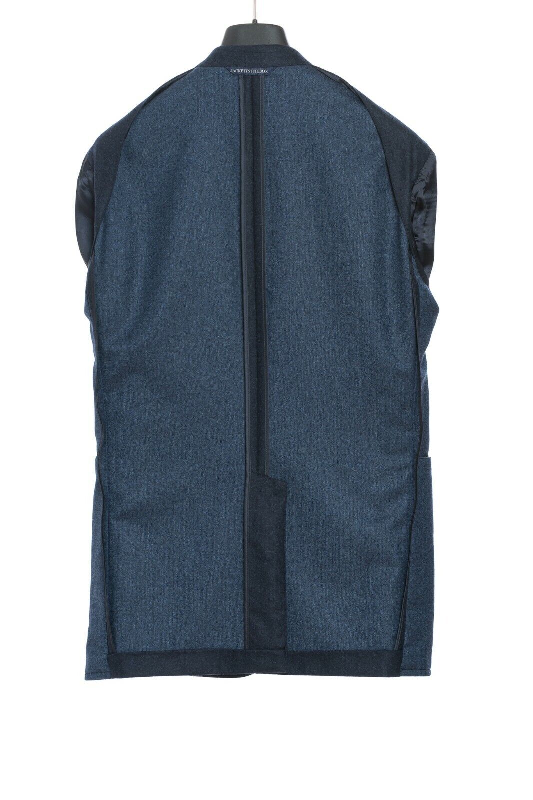 $2650 BELVEST Blue Blazer Jacket Flannel Wool 40 US / 50 EU 7R JACKETINTHEBOX