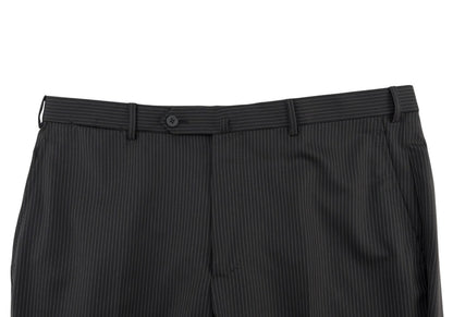 $6600 ISAIA NAPOLI "Marechiaro" Black Suit Fine Wool 4 Season 46 US / 56 EU 8R