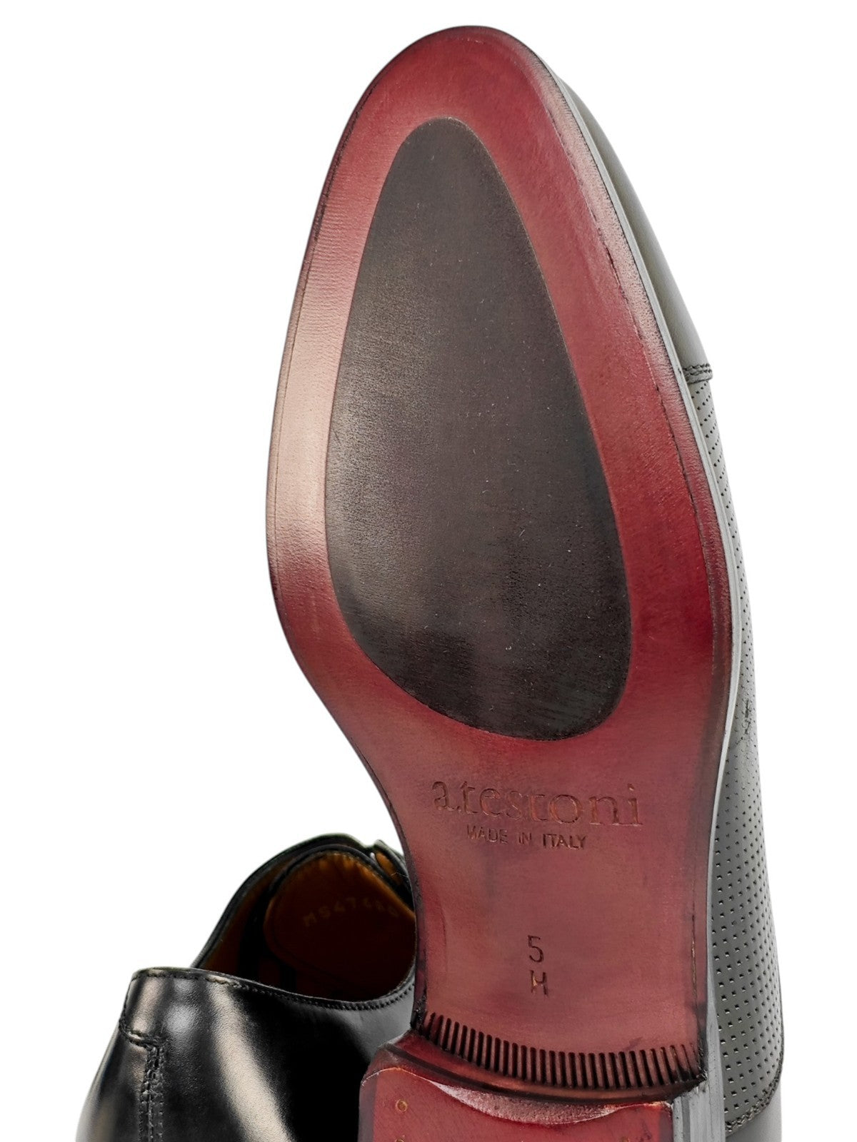 1200$ TESTONI 1929 Oxford Shoes Black Perforated Lux Calf 5 UK / 6 US / 39 IT