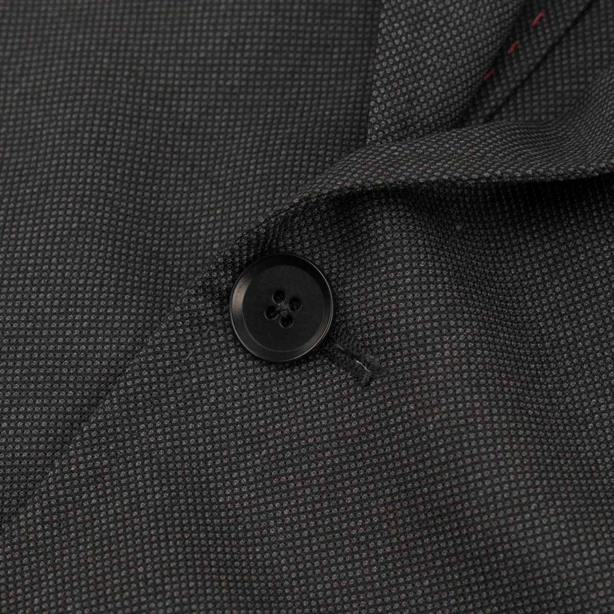 $6550 ISAIA NAPOLI "Capri" Charcoal Gray Suit Hand-Sewn Wool Micro Grisaglia
