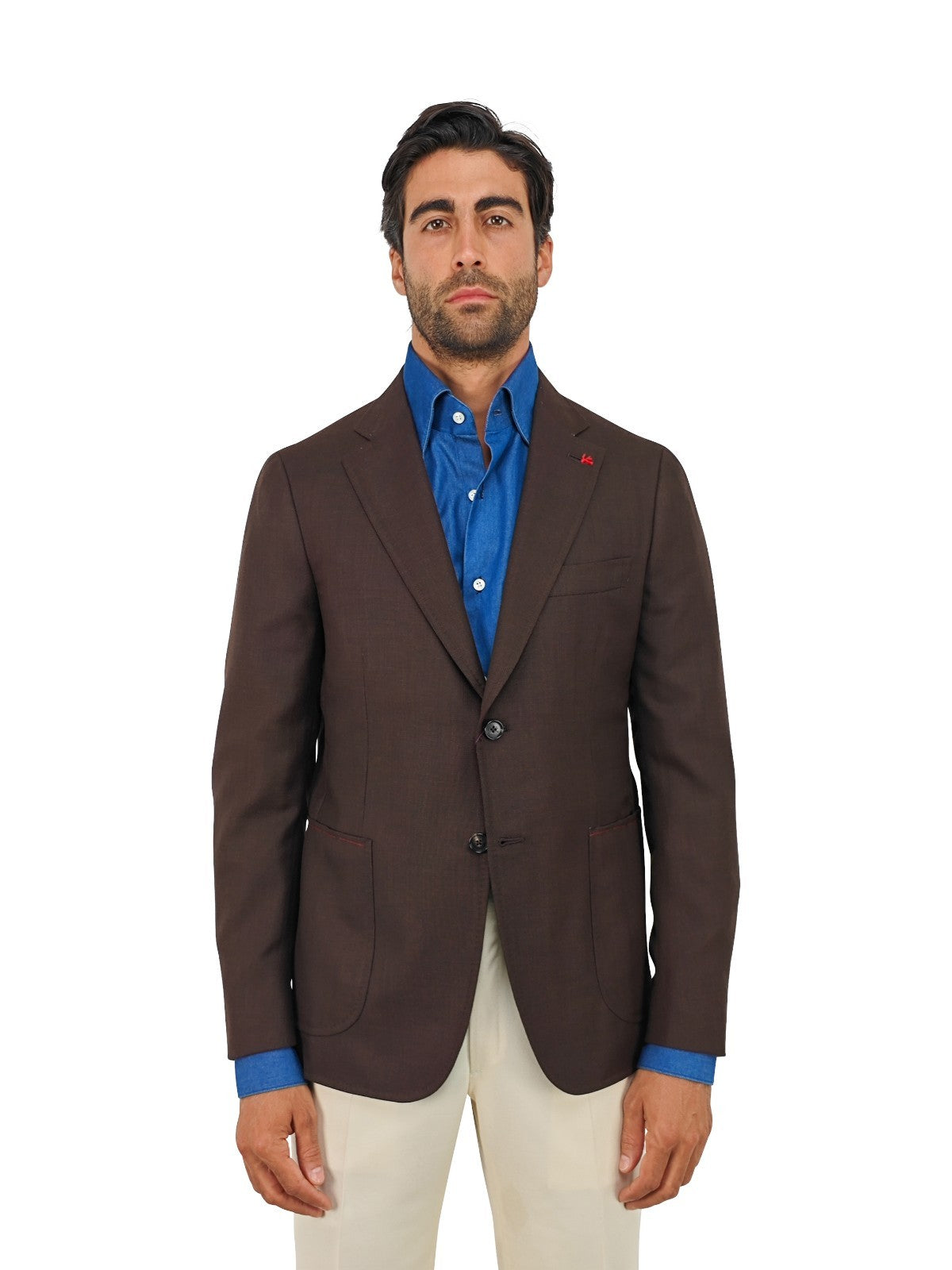 $4850 ISAIA NAPOLI Dark Brown Hand-Sewn Sport Coat Wool 40 US / 50 EU 8R