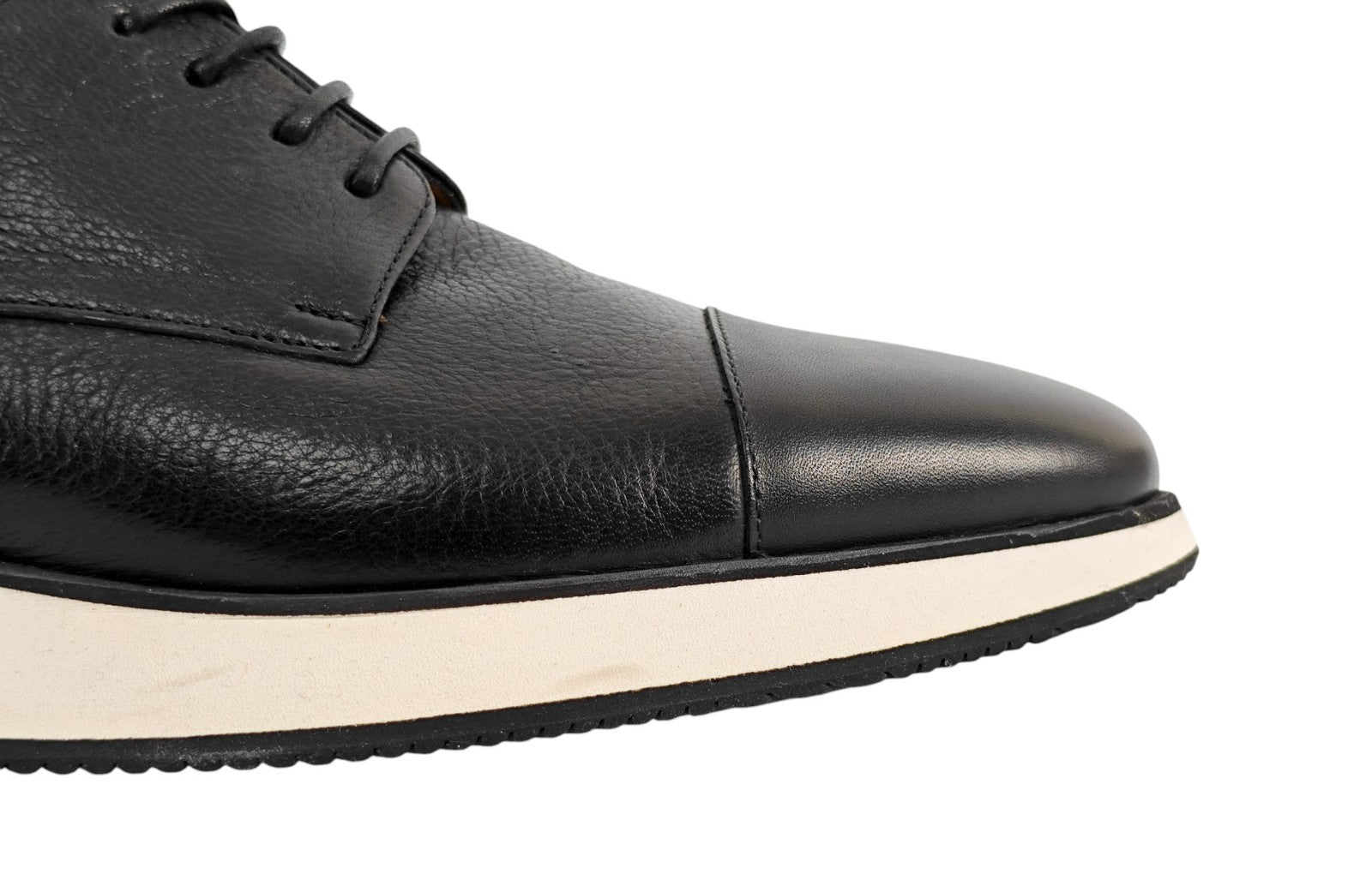 850$ TESTONI 1929 Derby Shoes Deerskin & Plain Calf 6 UK / 7 US /  40 IT