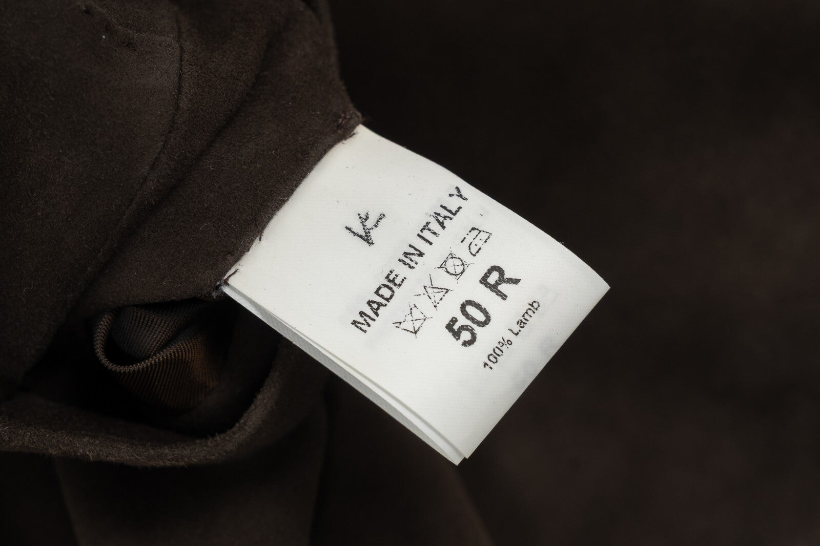 3500$ ISAIA NAPOLI Dark Brown Vest Jacket Suede Lambskin  40 US / 50 EU